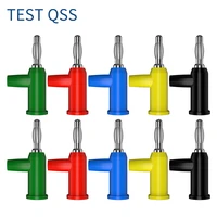 qss 10pcs 4mm stackable banana plug terminal binding post electrical connector component diy tools 5 colors q 10028