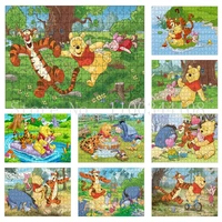diy jigsaw puzzle toy cartoon disney winnie the pooh and his friends stimulate children creative imagination diy handmade toys