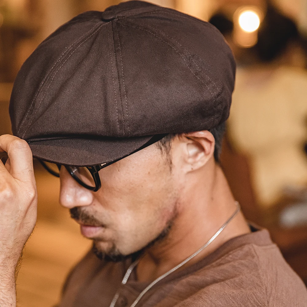 Винтажная универсальная мужская Кепка-газетчик Maden регулируемая восьмиугольная