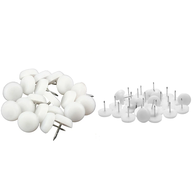 

70 Pcs Felt Feet Pad Skid Glide Nail Protector Furniture Chair Table Leg, 40 Pcs 20Mm & 30 Pcs 25 Mm