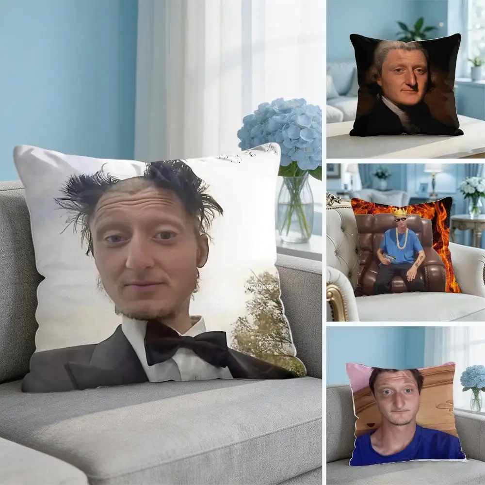 Фото Чехол для подушки D-Daniel Larson Selfie, квадратный, для спальни, дивана, отдыха, комфортный, для гостиной, домашний декор, 40X40 №1