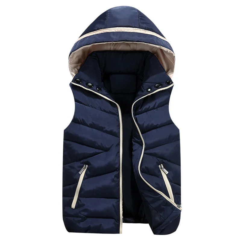 

Children Waistcoat Boys Outerwear Autumn Winter Coat Vest for Kids Clothes Warm Hooded Teen Baby Girl Down Cotton Vests Jacket