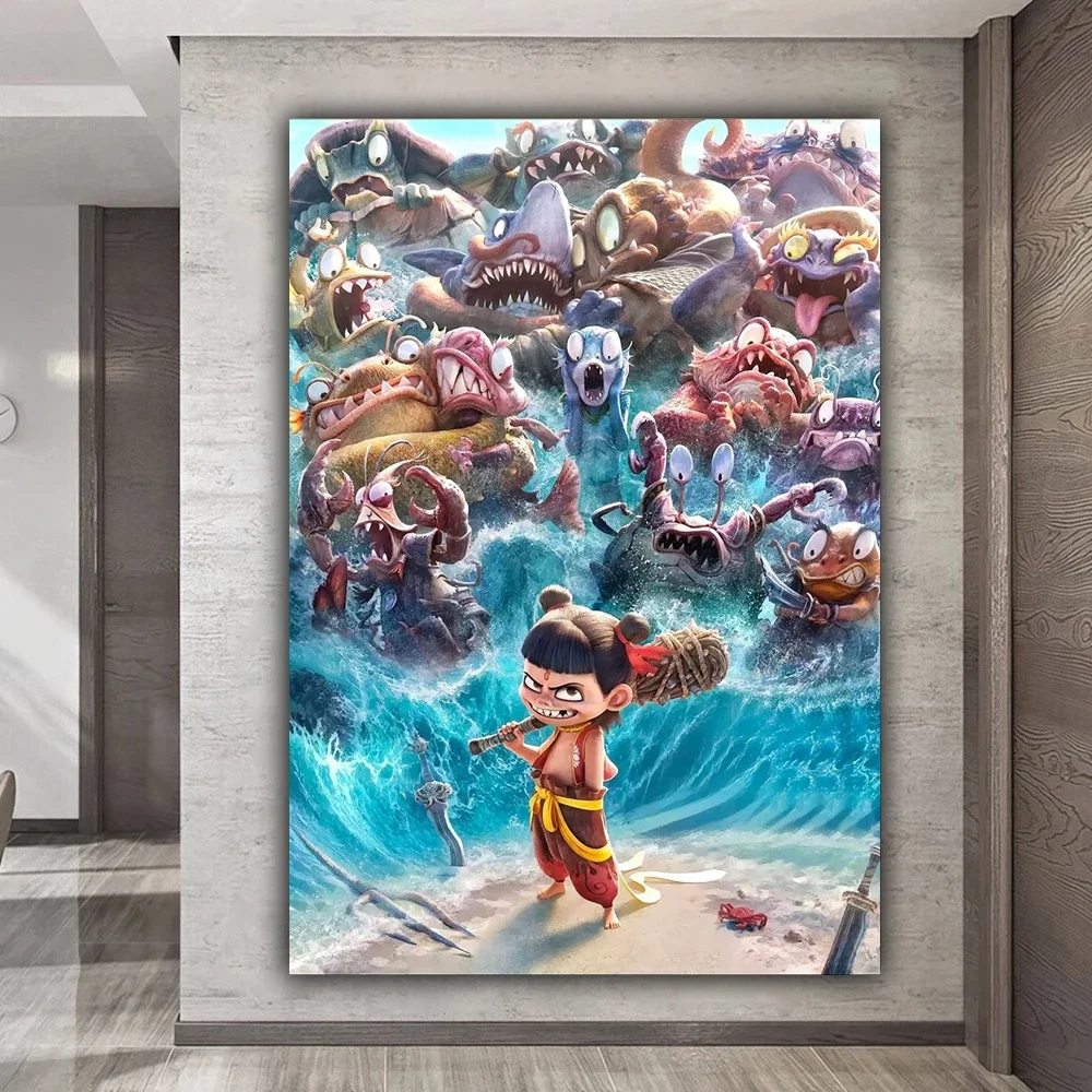 Печать на холсте Anime Character NEZHA