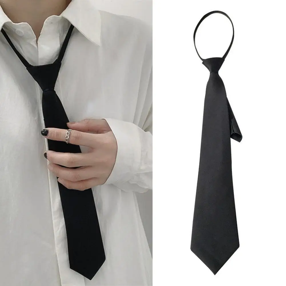 

Unisex Ties Retro Silky Narrow Neck Tie Slim Smooth Women's Bow Tie Korean Style Simple Elegant All-match Trendy Tie For Student