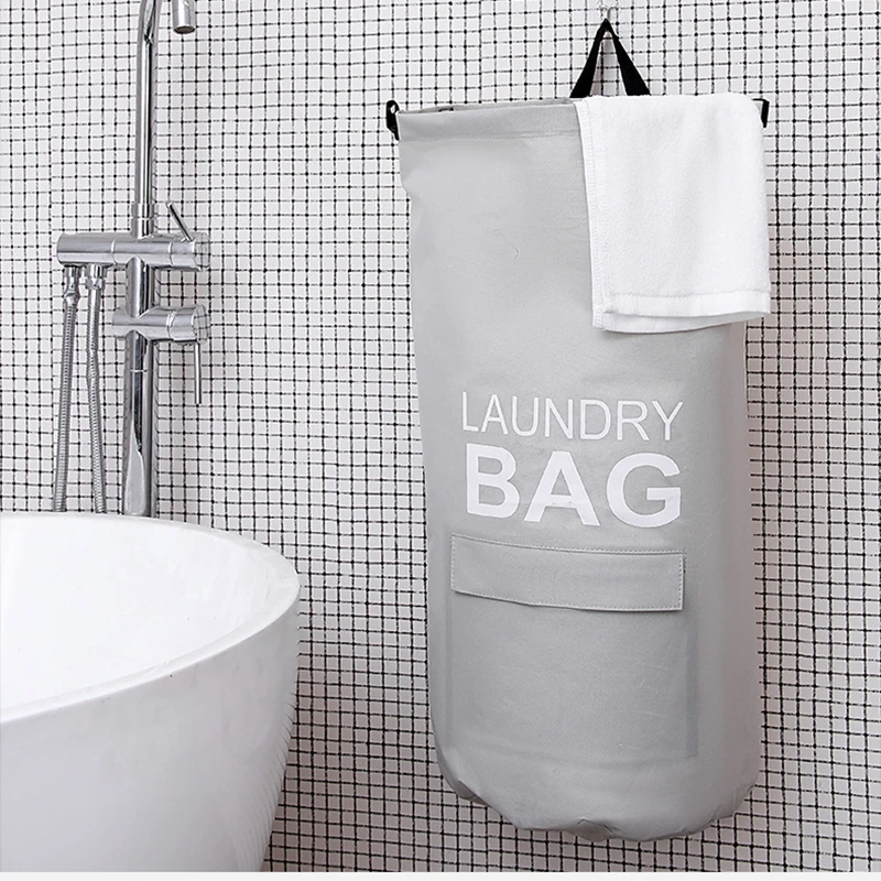 

71L Laundry Bag Laundry Basket Room Organizer Backpack with Adjustable Shoulder Straps and Pocket Clothes Hamper