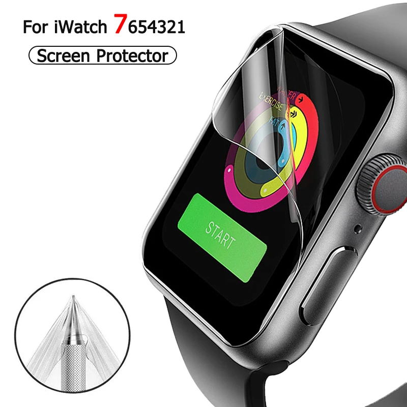 

Soft Hydrogel Screen Protector Film For iWatch Series 7 41mm 45mm Protective For Apple Watch SE 6 5 4 3 2 1 38mm 40mm 42mm 44mm