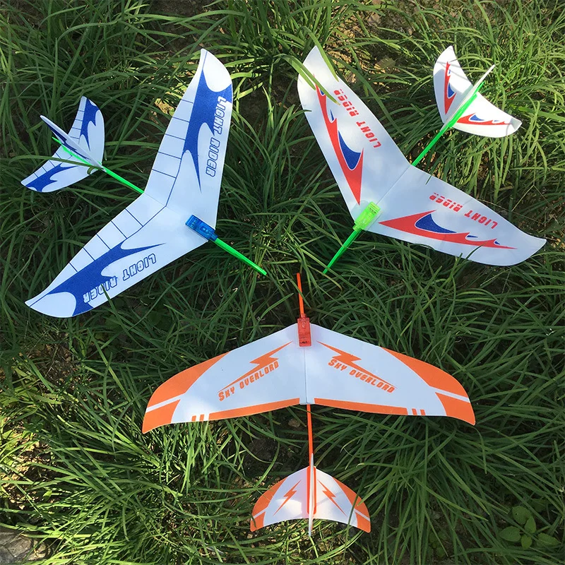 

New Luminous Hand Catapult Large Aircraft DIY Assembled Children's Educational Outdoor Parent-Child Toys