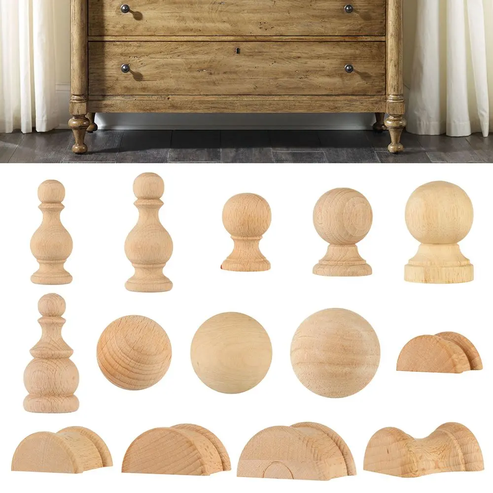 

Аксессуары для декоративных поделок, ножки для мебели в европейском стиле, винтажные деревянные резьбовые ножки для сидений шкафа, домашни...