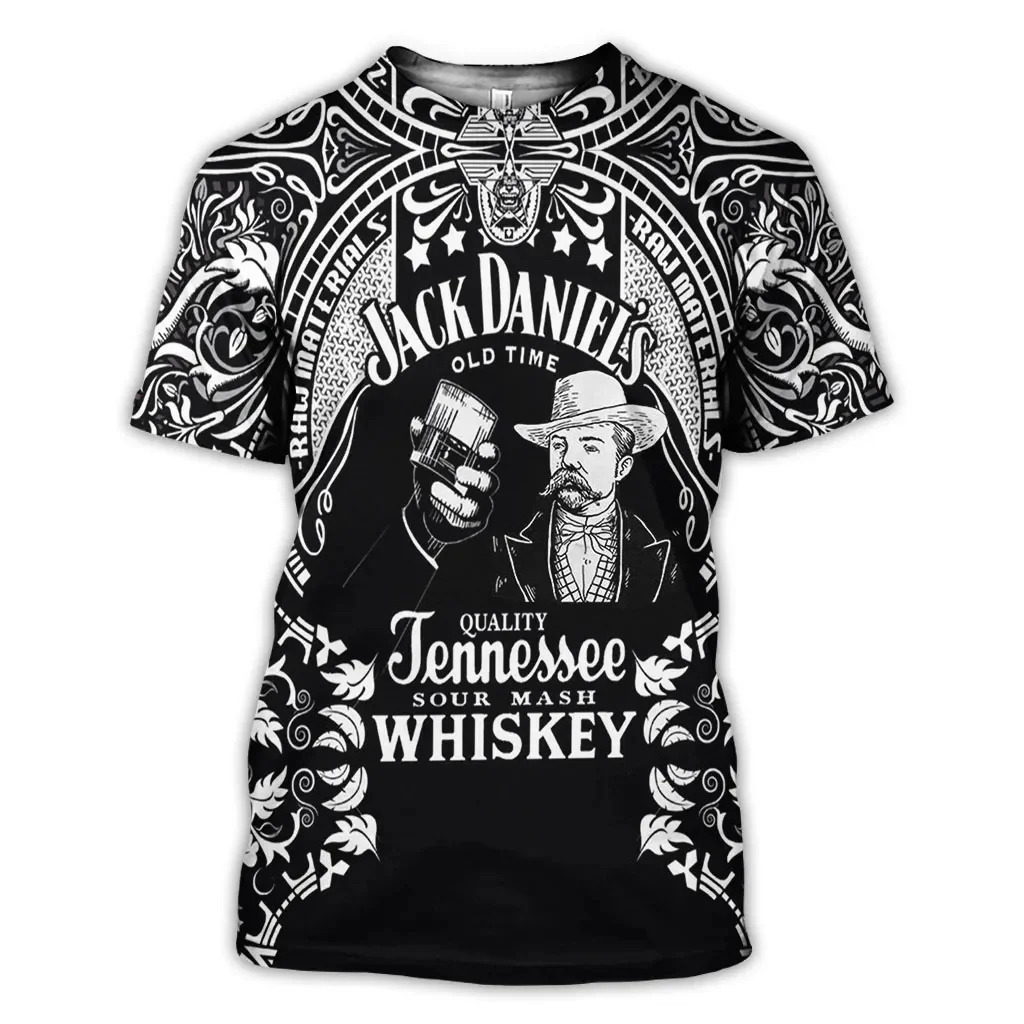 

Whiskey Graphic T-shirt Classic Wine Graphic T-Shirt Summer Clothes for Men Oversized Man Short Sleeve Retro Streetwear Luxury