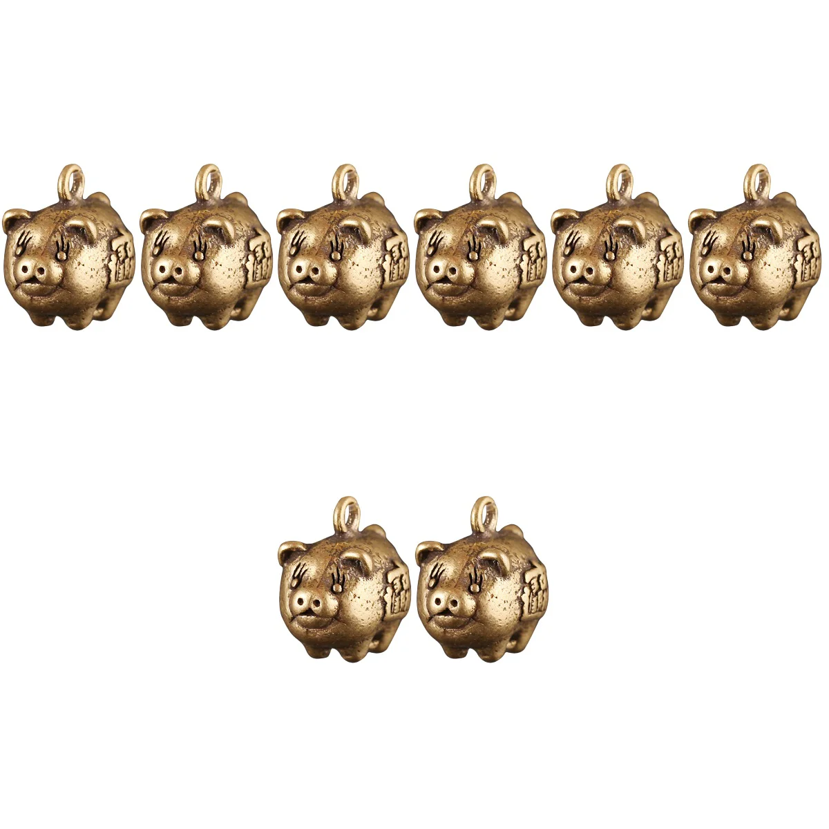 

Charm Charmsbrass Pendant Chinese Lucky Zodiac Beads Feng Fortune Keychainchina Vintage Amulet Shui