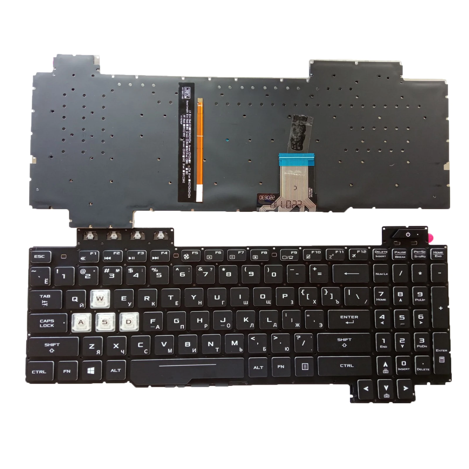 Клавиатура с подсветкой для Asus TUF Gaming FX505 FX505GD FX505GE FX505GM FX86
