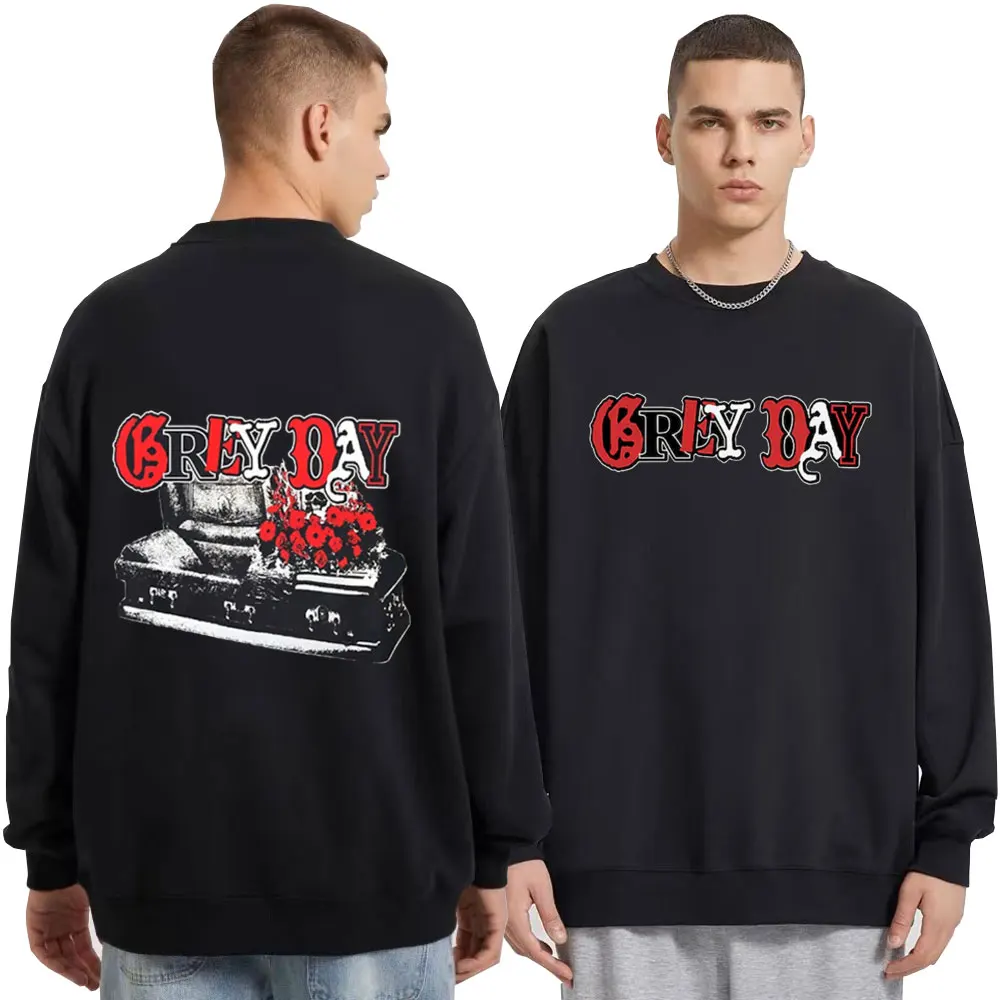 

Толстовка Rapper $ uicideboy $ серая Повседневная флисовая толстовка с капюшоном в стиле хип-хоп Готическая хлопковая одежда