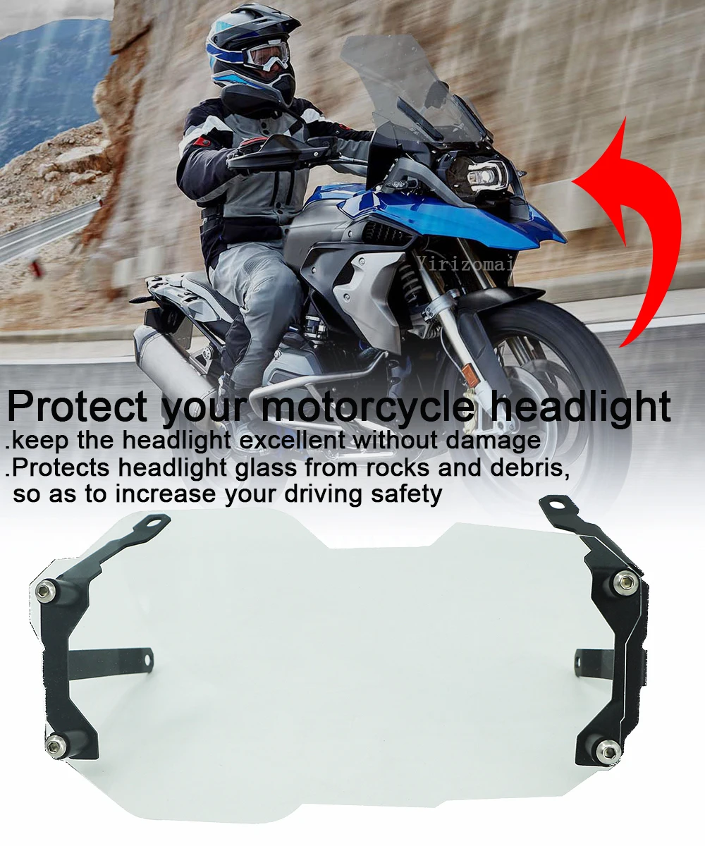 

Motorcycle Headlight Guard Protector Acrylic Clear Lens Cover For BMW R1200GS R1250GS LC Adv R 1250 1200 GS adventure 2013-2020