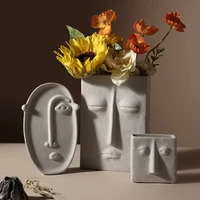 ceramic design decorative vase flowers table statue aesthetic vases novelty plant birthday gift jarrones interior decorations