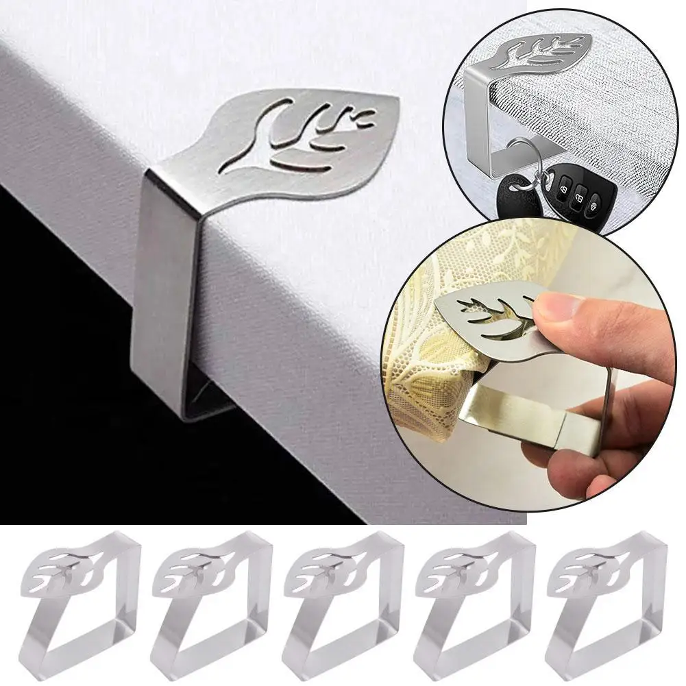 Picnic Table Cloth Holders Table Cloth Cover Clamps Stainless Steel Tablecloth Clips For Outdoor Parties Weddings Camping