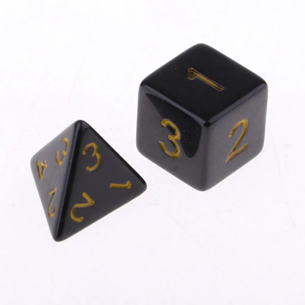 10 шт. акриловые полигедрические игральные кости D4 D6 D8 D10 D12 D20 D24 D30 D60 |