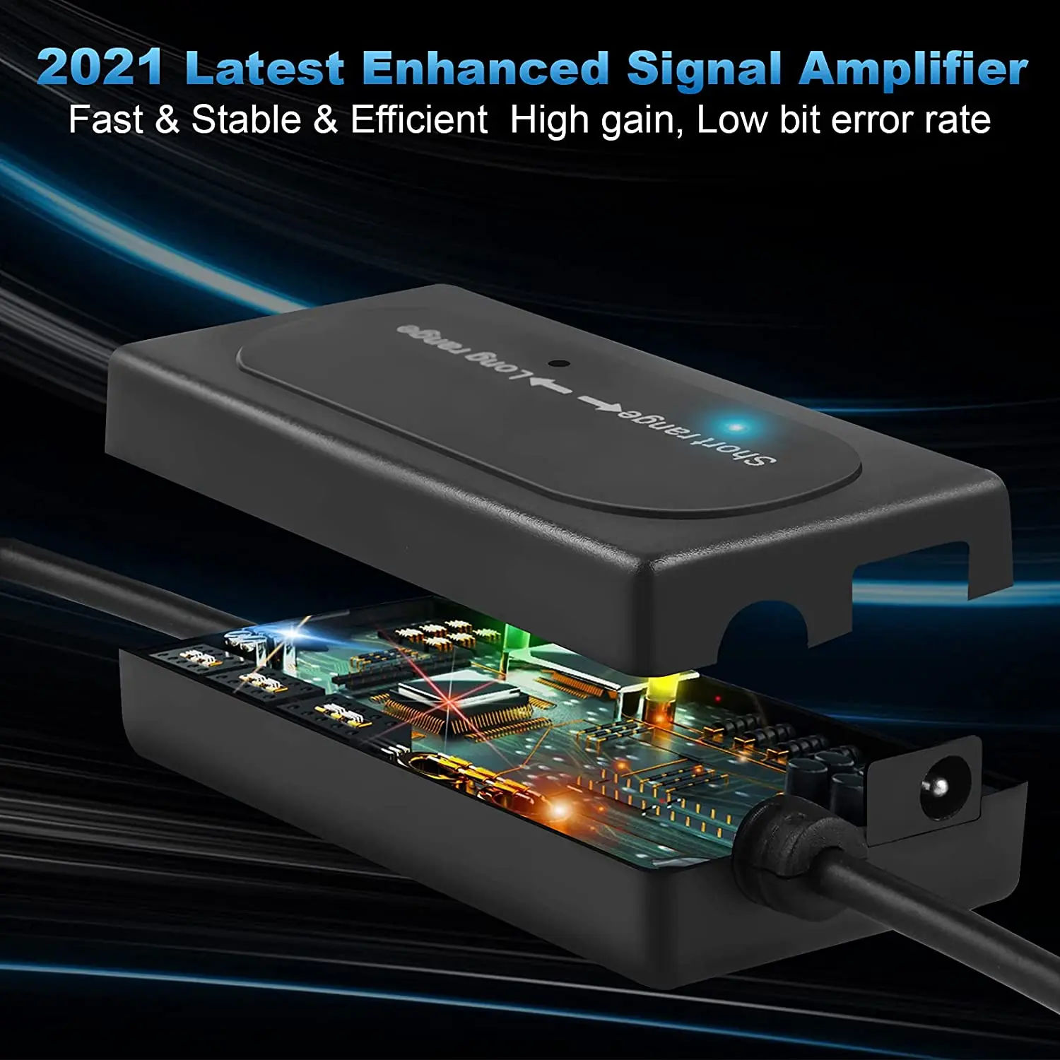 Комнатная цифровая ТВ-антенна MAYTO HD DVB-T2 с регулятором переключения усилитель