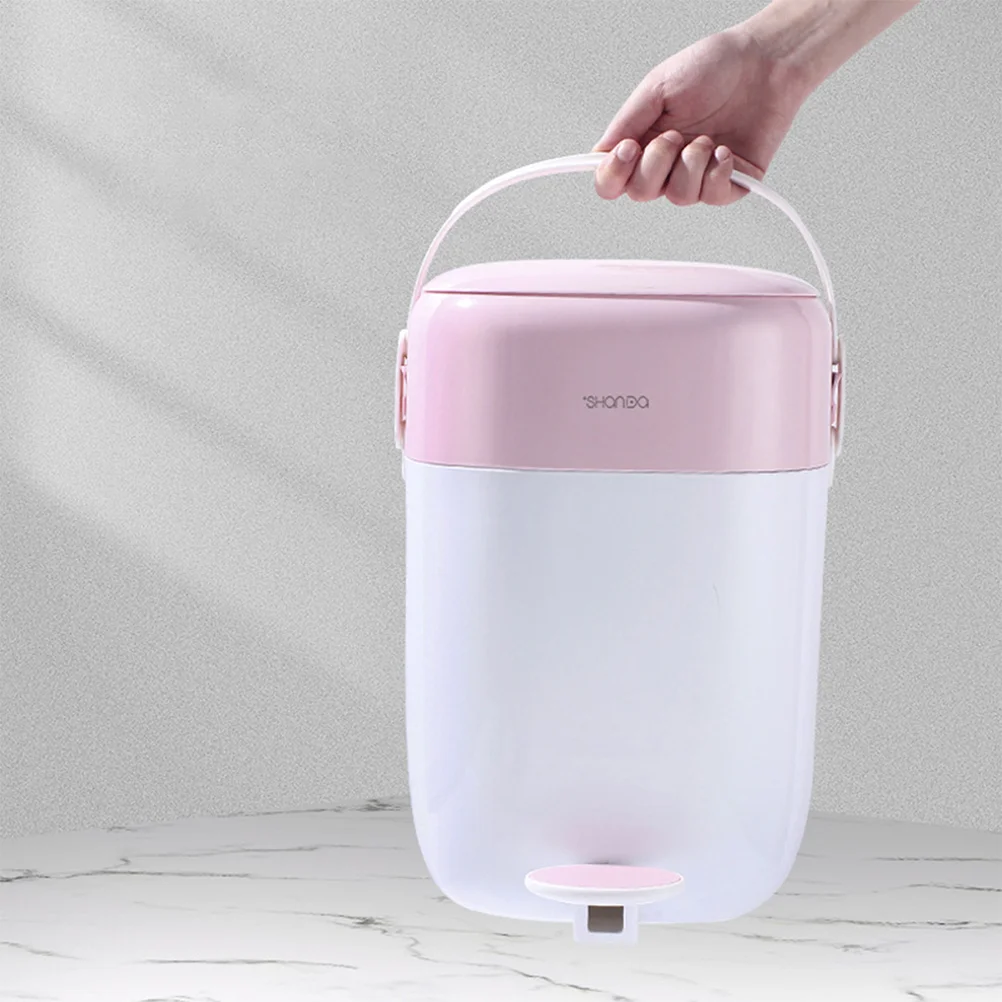 

Can Waste Trash Basket Garbage Vanity Bin Kitchen Dispenser Bathroom Bedroom Container