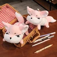 genshim impact yae miko plush pencil case cosplay genshin fox pink bag toys birthday gifts