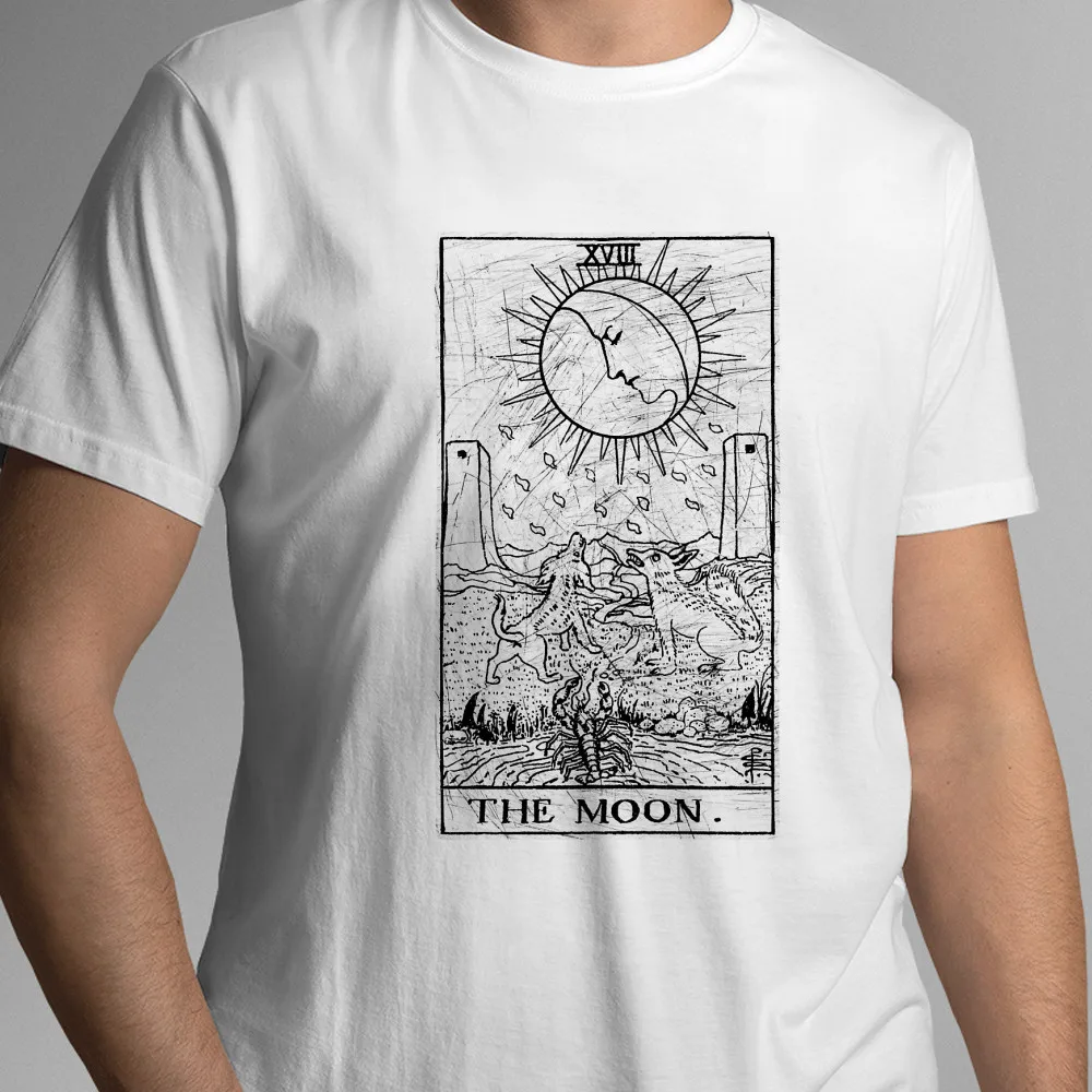 Japanese Anime 2022 The Fool Tarot Card  Major Arcana  fortune telling  occult Round Collar T-Shirt Unisex 100% Cotton images - 6