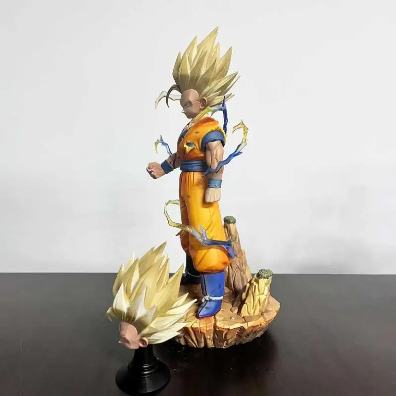 Фото Фигурка Гохана Супер Сайяна 2 из Dragon Ball Super в униформе для боевых искусств, 28 см, изысканное настольное украшение, коллекционный предмет для фанатов аниме №4