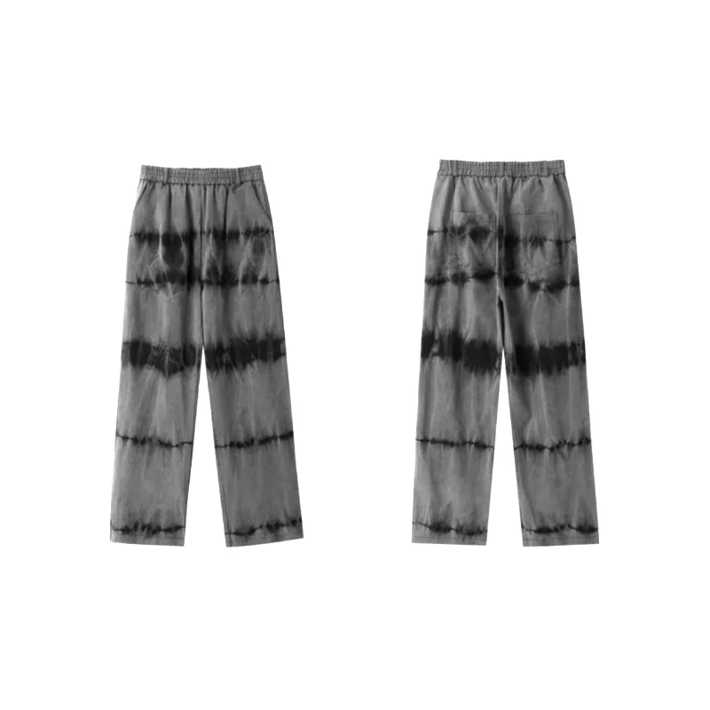 DEEPTOWN Y2K Black Jeans Men Streetwear Straight Denim Pants Loose Casual Fashion Trousers Male Hip Hop Patchwork Distressed