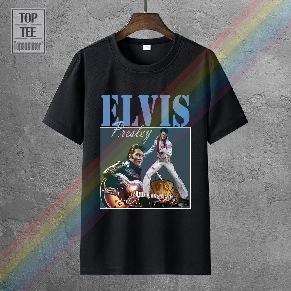 

Elvis Presley Tshirts Retro Gothic Tee-Shirt Emo Punk Fashionable Sweatshirt Couples T Shirt Hippie Goth T Shirts