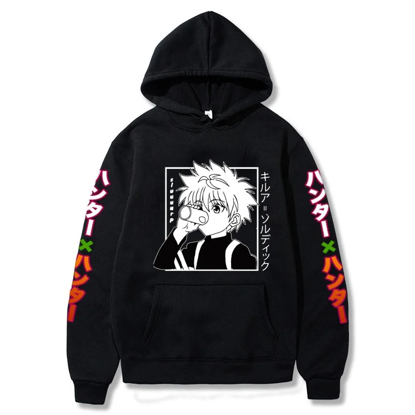 

Hot Japan Hunter X Hunter Anime Hoodie Manga Kawaii Print Hoodies Men/Women Long Sleeve Sweatshirts Top