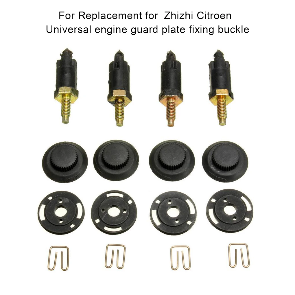 

Car Interior Engine Cover Bolts Clip Kit Screw Nut Accessories Vehicle Mounted Snaps Protection Clips Replacement Part