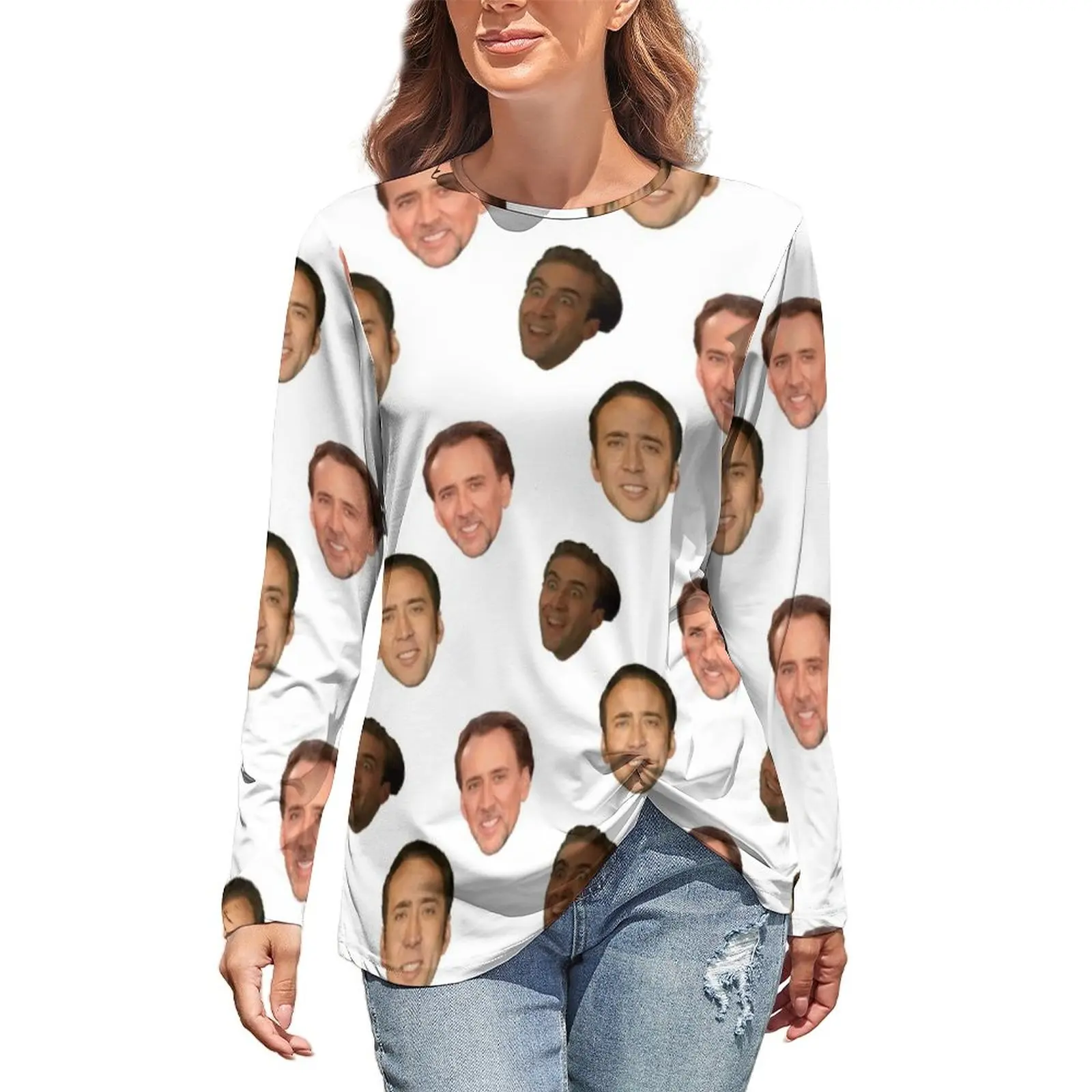 

Женская футболка с длинным рукавом, в стиле Харадзюку