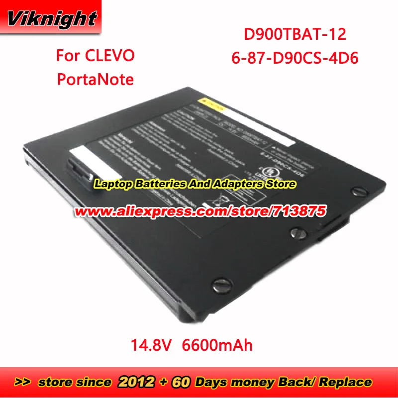 Подлинная батарея D900TBAT-12 6-87-D90CS-4E6 D900CBAT-12 для Clevo 9800 D900K NP9280 NP9890 D901C D9F D9K D900F 14 8 V 6600mAh