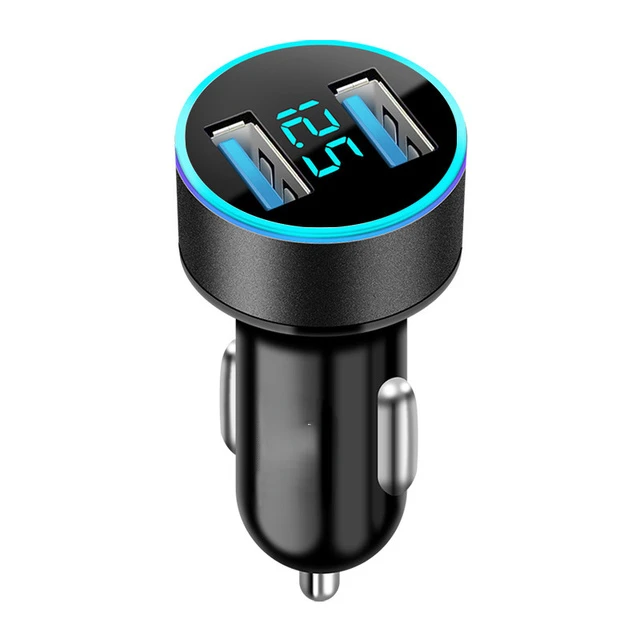 

New Fashion for iphone 13 12 in car Universal USB Car-charger Adapter 4.8A Car Charger Quick Charge 3.0 Fast Charger Adapter