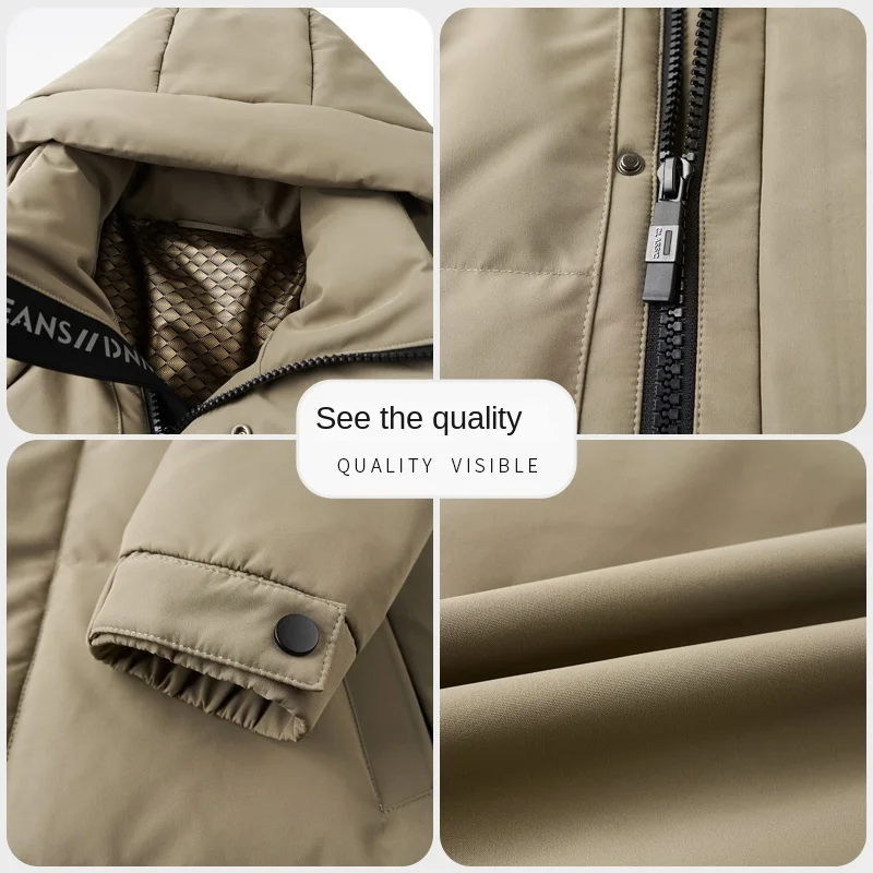 Мужской длинный пуховик YEAE дизайнерская одежда мужские пальто с подкладкой из