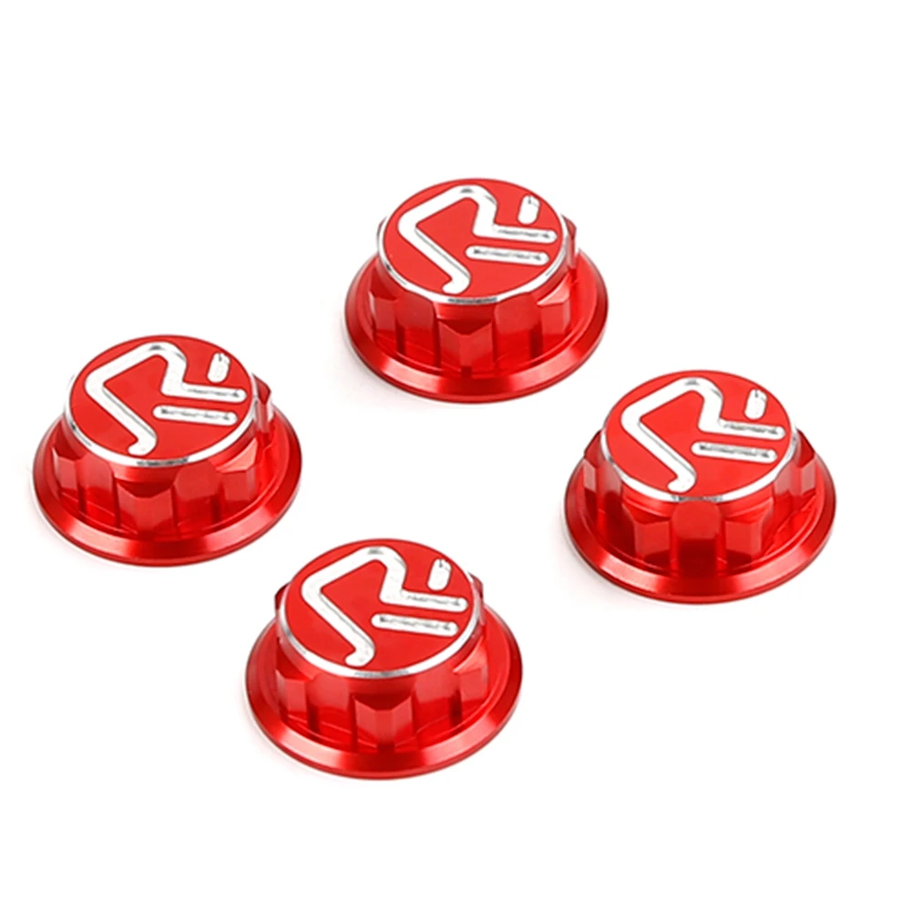 CNC Tire Nut Fixing Screws for 1/5 Hpi Rofun Baha Rovan Km Baja 5B 5T 5Sc Toys Parts,Red