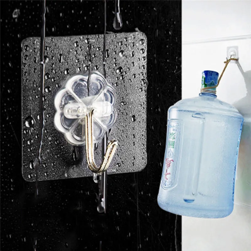 

20pcs/10pcs Transparent Power Plug Hook Powerful Adhesive Wall Hanger For Kitchen Living Room Seamless Socket Storage Holder