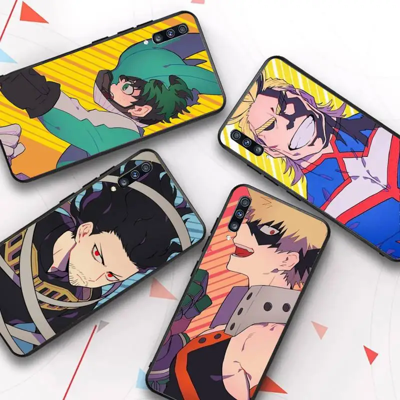 

YNDFCNBMy Hero Academia Phone Case for Samsung A51 A30s A52 A71 A12 for Huawei Honor 10i for OPPO vivo Y11 cover