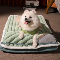 pet cat dog bed cushion soft winter pet sleeping pad bed for small large dogs anti bite dog supplies mattress pillow