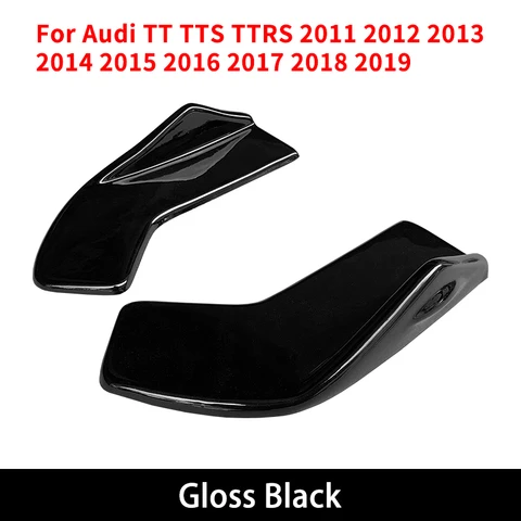 Для Audi TT TTS TTRS 2011-2019 АБС углеродное волокно Внешний Вид Автомобильная задняя оболочка угол разветвители диффузор Комплект кузова сплиттер Защита от царапин