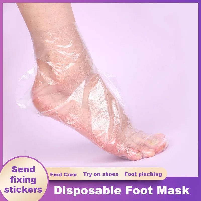 

100PCS Transprent Disposable Foot Bags Detox SPA Covers Pedicure Prevent Infection Remove Chapped Foot Care Tools Feet Care