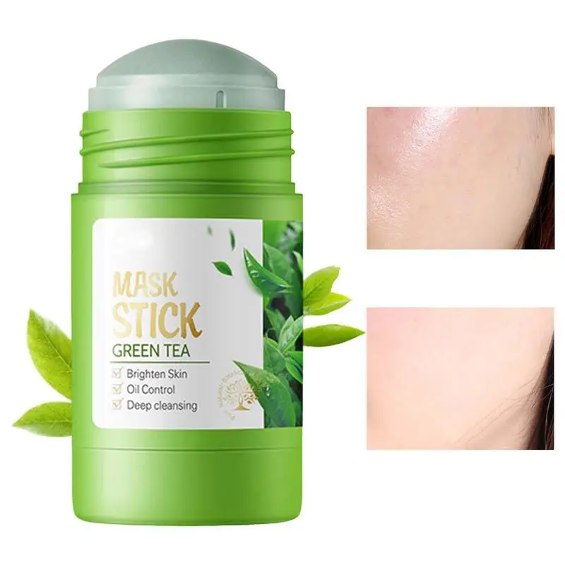 

Green Tea Clay Stick Blackhead Remover With Green Tea Extract Deep Pore Cleansing Skin Brightening Face Moisturizer For All Skin