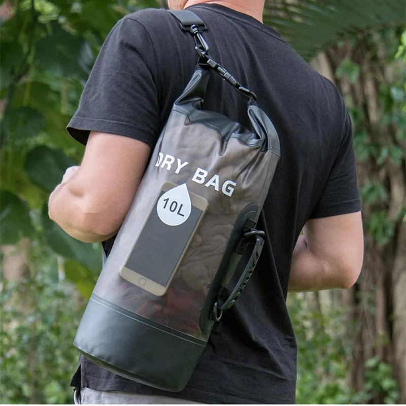 10L 20L Water Proof Hermetic Bag Backpack Outdoor Duffel Raft Sports Swimming Camping Trekking Airtight Dry Watertight Kayak Bag