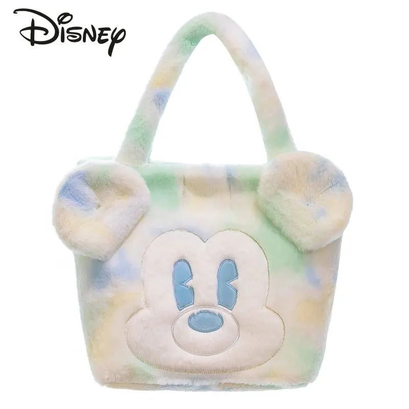 

Disney's New Cartoon Plush Bag Fashion High Quality Women's Shoulder Bag Large Capacity Versatile Popular Girls' Shoulder Bag