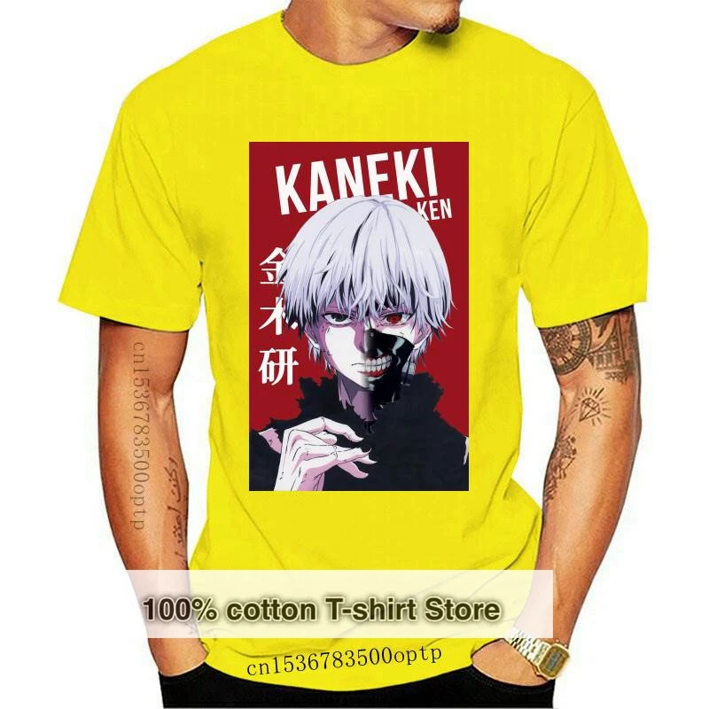 

New Tokyo Ghoul Kaneki Anime Mens T-Shirt Japanese Men's Tshirt Short Sleeve Anime Printed Tee Shirt Tops For Men