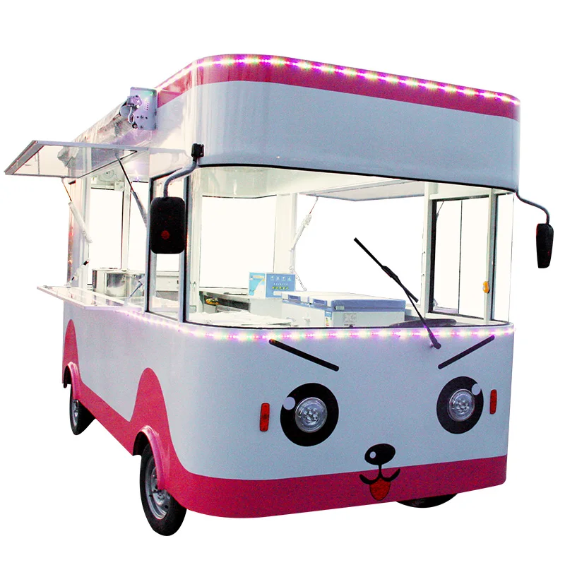 

Dining Cart Multi-Function Dining Car Electric Four-Wheel RV Mobile Fast Breakfast Cart Mobile Stall Stall Stall Car