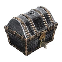 1pc simulation antique plastic treasure box children treasure chest box toy pirate treasure chest storage box for kids children