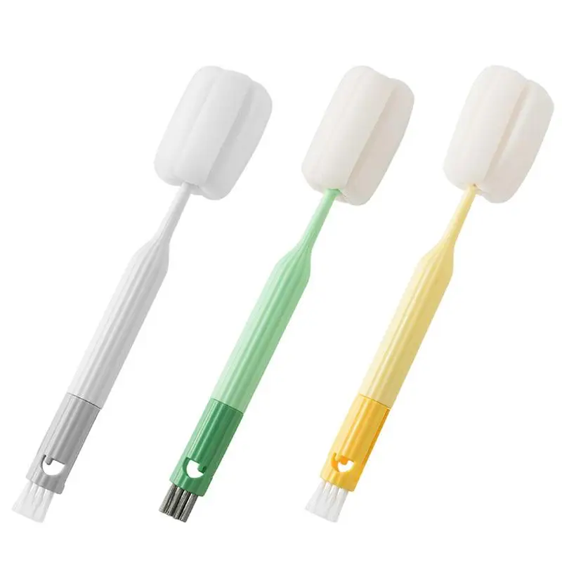 

Щетка для бутылки, щетка для чистки бутылок, щелевая щетка для боковой крышки бутылки, щетка для детали крышки чашки, многофункциональная щетка для чистки бутылок с водой