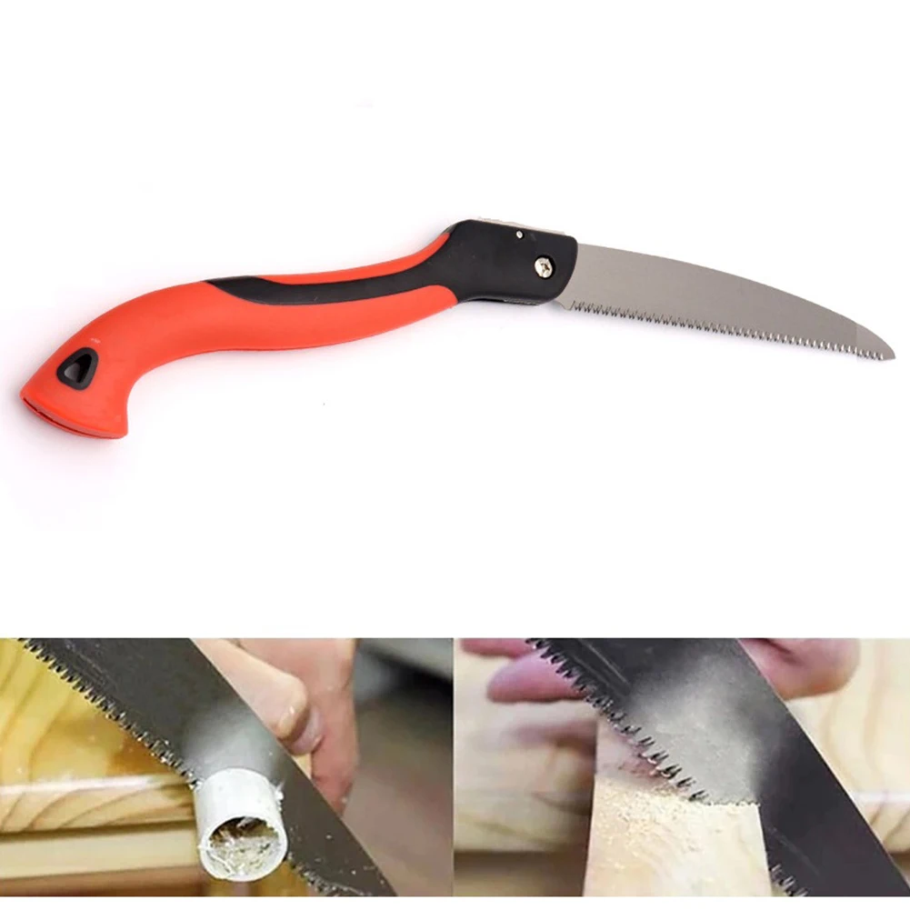 

250mm Folding Saw Portable Prune Trimming Saw Fruit Tree Pruning Garden Yard Hand Tool Hiking Camping Cutting Folding Saw