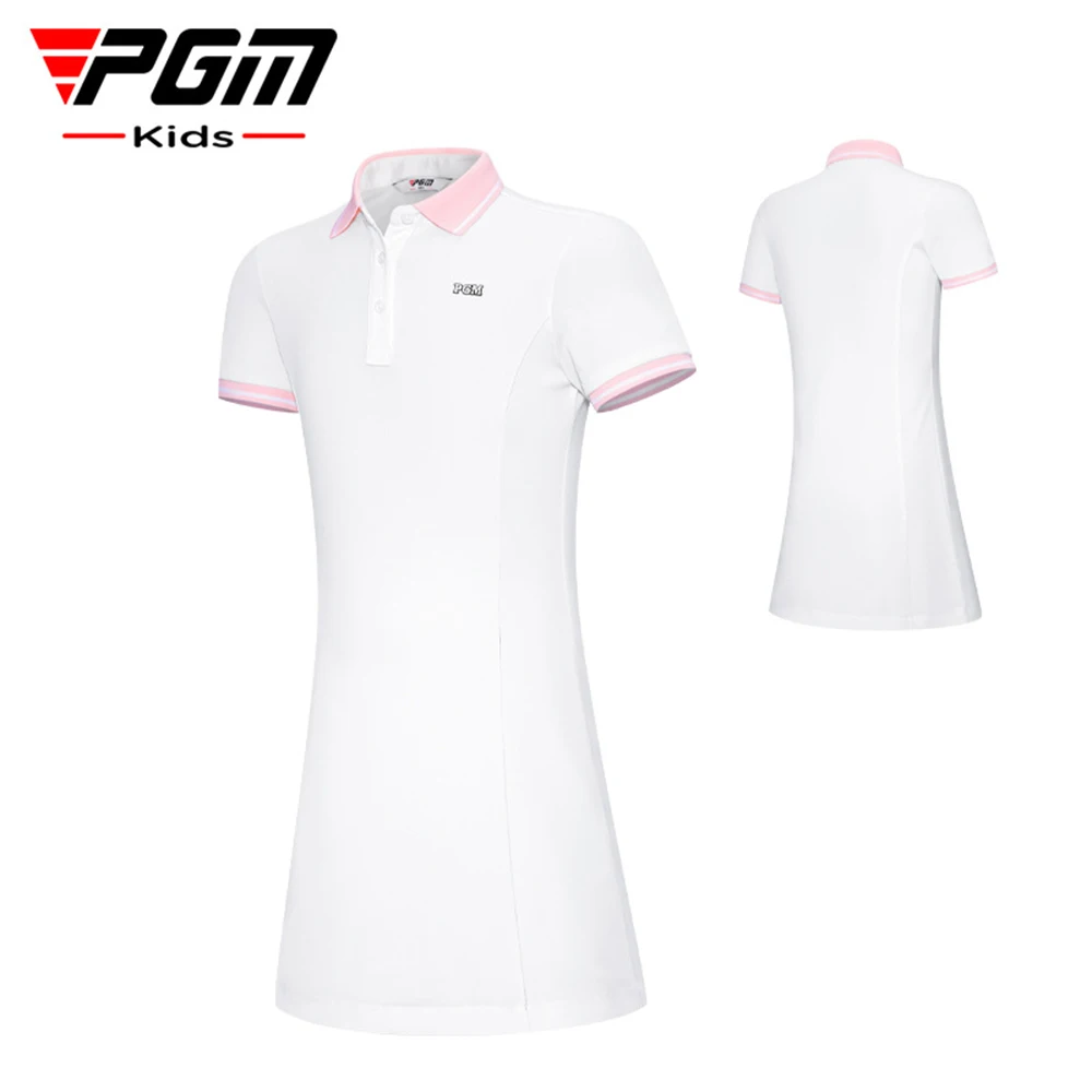 Polo Shirt Dress Children High Waist Golf Dress Summer Breathable Skirt Dresses Slim Clothes S-xl