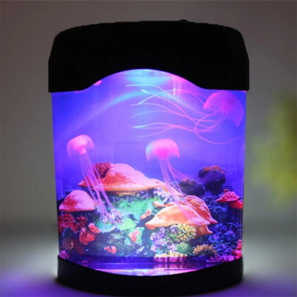 Lámpara Led de Medusa simulada, luz nocturna de Ambiente de natación, tanque marino, USB, acuario colorido, regalo para niños, venta al por mayor