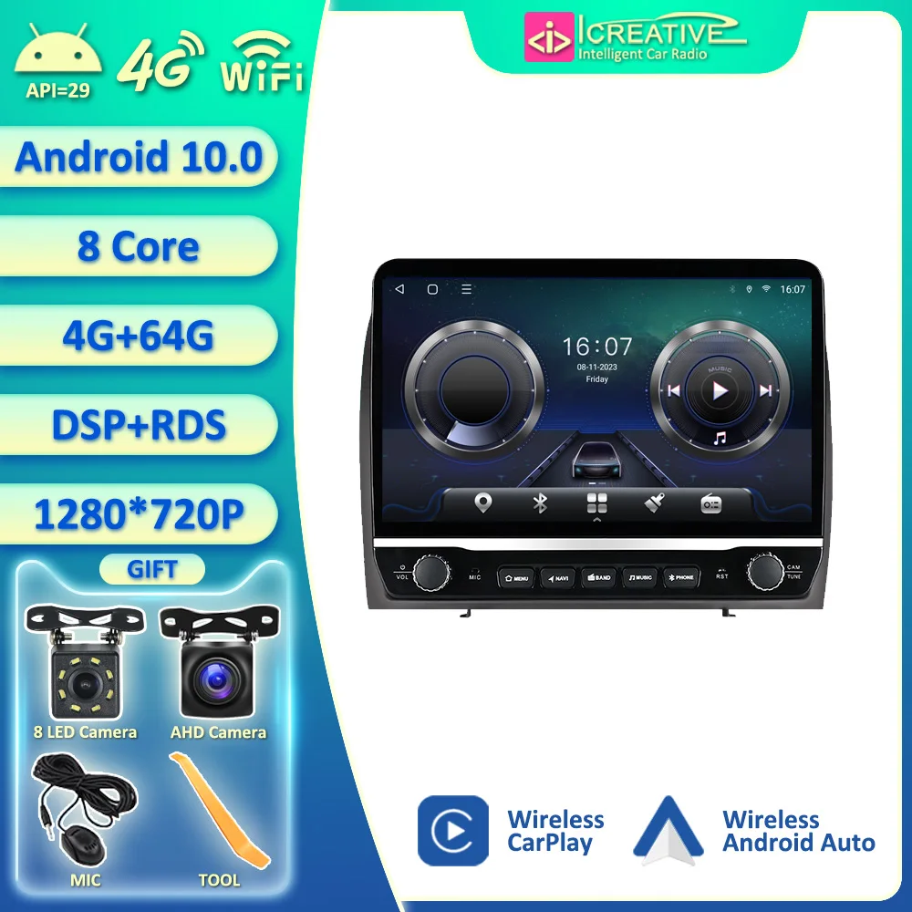 

Android 10 Wireless CarPlay Auto Car Radio For Mercedes Benz SLK class R171 SLK200 SLK280 SLK300 2000-2011 Multimedia Player DVD